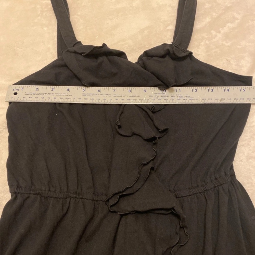 Express Black Ruffle Midi Dress - Picture 8 of 11
